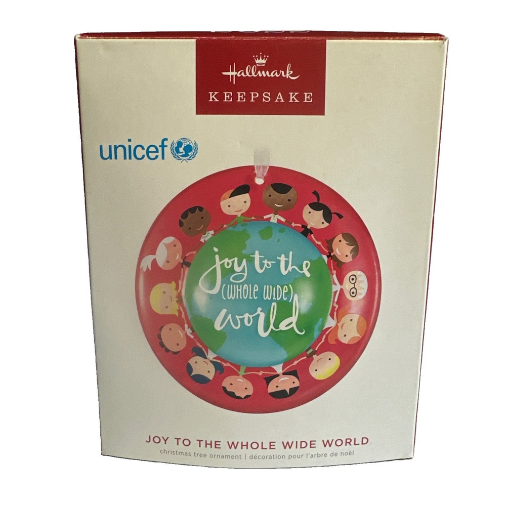 Hallmark "Joy To The Whole Wide World" Unicef Keepsake Ornament 2022 New In Box
